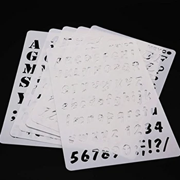 Kiri Šabloonid, Tähe ja Numbri Šabloon, Värvimine Paber Käsitöö Tähestik ja Number Šabloonid(#1)