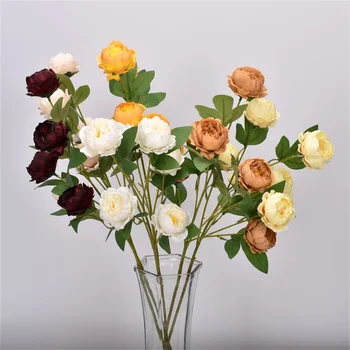 6 pojeng DIY partei teenetemärgi retro silk võltsitud lill, väike-rose pulmad võltsitud lille kodu kaunistamiseks kimp puhkus tarvikud