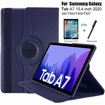 Samsung Galaxy Tab A7 Juhul 360 Kraadise Pöörde PU Nahk Seista Kate Samsung Galaxy Tab A7 2020 10.4 tolline sm-t500 t505