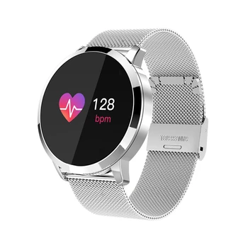Smart Watch H8 Veekindel Värv Ekraani Bluebooth Sport Kellad Fitness Smartwatch Südame Löögisageduse Monitor q8 Smart Käepaela Hõbe