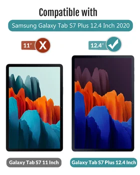 Siis Kõik-Uus Samsung Galaxy Tab S7 Pluss 12.4 Tablettide(SM-T970/T975/T976),Tugev Magnet Ultra-Slim Smart Folio Shell Kate