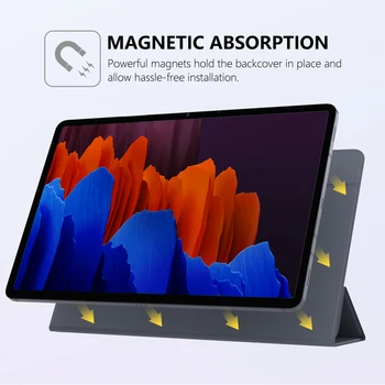 Siis Kõik-Uus Samsung Galaxy Tab S7 Pluss 12.4 Tablettide(SM-T970/T975/T976),Tugev Magnet Ultra-Slim Smart Folio Shell Kate