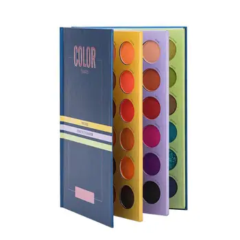 Ilu Klaasitud 72 Värvi Kolme-kihi-Raamat, Stiili, Make Up Kosmeetika Esile Lauvärv Paleti Matt pärlmutterläiget tekitavad lauvärv Paleti