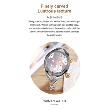 Smart Watch Naiste LEM1995 Kohandatud Taustpildi Ultra Õhuke kuldsed Smartwatch Tõeline Südame Löögisageduse Monitor Menstruatsioon Kell Meeldetuletus
