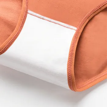 4tk/set Värviga Puuvillane Naiste Aluspüksid Seksikas Aluspüksid, Püksikud Aluspesu pikad Aluspüksid Menstruaaltsükli Aluspesu Naine Keskelt Talje Pesu