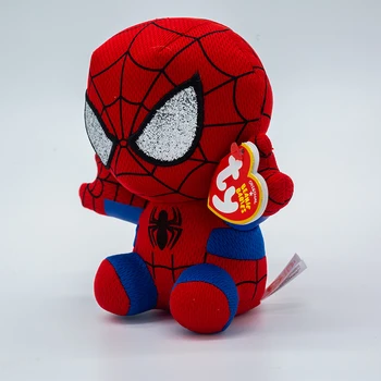 Uus Ty Beanie Suured Silmad Panther Spider Man Iron Man Groot -, Plüüš-Täistopitud Mänguasi, Nukk Kogumise Poisid Sünnipäev Jõulud Kingitus 15CM