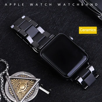 Keraamiline Rihm Apple Watch Seeria 6 SE 5 4 3 iwatch 42mm 38mm Metallist Liblikas lukk käevõru apple watch band 44mm 40mm