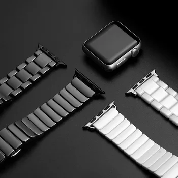Keraamiline Rihm Apple Watch Seeria 6 SE 5 4 3 iwatch 42mm 38mm Metallist Liblikas lukk käevõru apple watch band 44mm 40mm