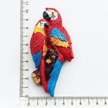 Uus Käsitööna, Maalitud, Armas Papagoi 3D külmkapimagneteid Suveniirid, Turism Külmkapi Magnet Kleebised Kingitus