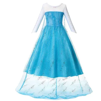 Elsa Kleidid Tüdrukute Riided Lastele Cosplay Anna Printsess Kleit Lume Kuninganna Vestido Laste Kostüümid Sünnipäeva Rapunzel