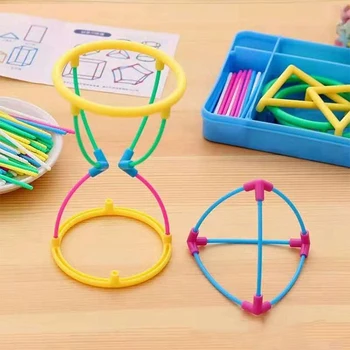 DIY 3D Geomeetriline Mudel Kid Matemaatika Haridus-Mänguasi Kujutlusvõimet Koolituse Assistent Matemaatika Õppe Mänguasi Lastele