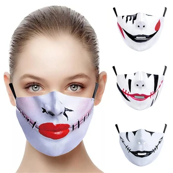 Õudus Halloween Cospaly Nõid Joker Suu Maskid Naised Mehed Unisex Näo-Kaitse Jalgrattasõit Laigud Hingav Täiskasvanud Isiku Kingitus Mask