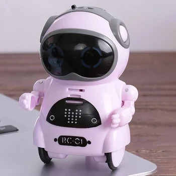 Intelligentne Mini Tasku Robot Kõndida Muusika Tants Mänguasja Valgus Hääletuvastus Vestlus Korda Smart Interaktiivse Lapsed Kingitus
