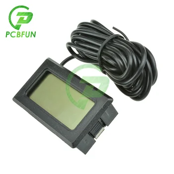TPM-10 Digitaalne LCD Termomeeter Hygrometer Temperatuuri Andur 2m Kaabel Termilise Regulaator ilmajaamas Diagnostikaseadmete