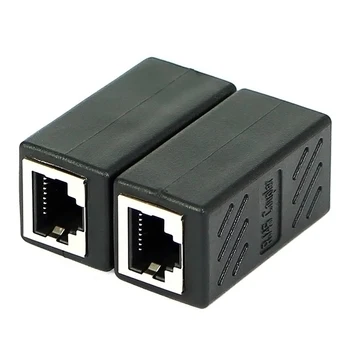 Naiste ja Naiste Võrk LAN Pistiku Adapter Koppel Extender RJ45 Ethernet-Kaabli Pikendus Converter