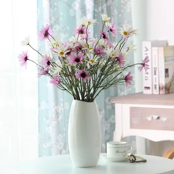 Kunstlikku lille Daisy Branch Kimp Kodu Pulm Aia Kaunistamiseks DIY Pruudi Silk Võltsitud Lill Tarvikud Krüsanteemid
