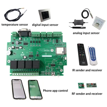 Kincony A4 Targa Kodu Automaatika Moodul Töötleja WiFi Relee ESP32 Development Board-Kood, Mida Arduino IR RF Romte Dimmer Lüliti