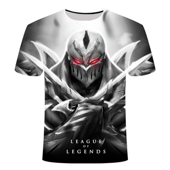2021 Hot-müügi Mäng League Of Legends 3D Trükitud Tshirt Yasuo Zed Leesin Casual T-särk Lühikeste varrukatega Suvine Streetwear