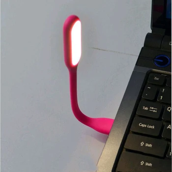 Mini Kaasaskantav USB LED-Lamp, 5V 1.2 W Super Ere Raamat Valgusega lugemislamp Power Bank ARVUTI Sülearvuti Notebook Juhuslik värv