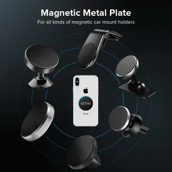 GETIHU magnetketta Telefon Seista Metallist Plaat Raud Paigaldada GPS Tugi Magnet Omanik iPhone 12 11 Xiaomi Huawei Samsung ja LG