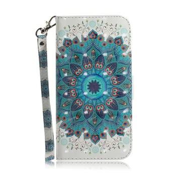 Mandala Lill Nahast Rahakott Case For Samsung Galaxy Note 20 Ultra S7 S8 S9 S10 S20 S21 Luuk Note9 Note10 Note20 Kabuur