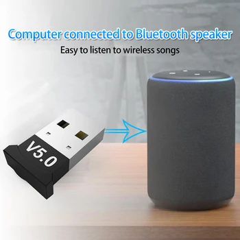 USB-Bluetooth-5.0 Traadita Heli Muusika Stereo-Adapter Dongle Vastuvõtja TV PC Toetada Windows Android Linux TASUTA RTOS