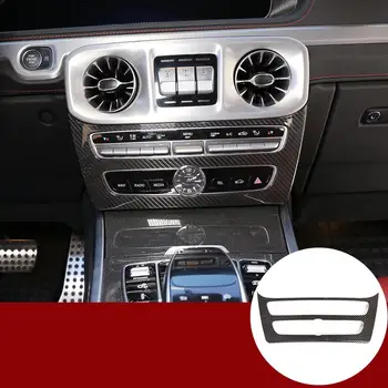 Auto Interjööri Aksessuaarid Benz G-Klass W463 2019 2020 Päris Carbon Fiber Center Console Mode Nuppu Raami Sisekujundus
