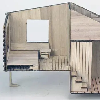 1:35 DIY Dioramas Hoone Mudeli Ülesehitus Euroopa puumaja Stseen