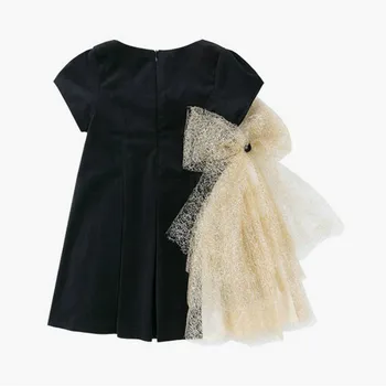 Kevadel Uue Kvaliteedi Laste Kandma Black Swan Champagne Gold Vibu Lõng Kohev Kleit Printsess Beebi Tüdrukud Pulm Kleit