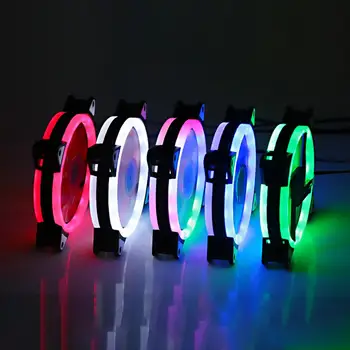 Universaalne Mikrofon RGB LED Valgus jahutusventilaator soojushajutamise Heatsink RGB fänn Arvuti PC Puhul 120x120x25mm Mängude jahutusventilaator