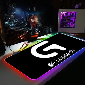 RGB Large mouse pad Mängu Mängija, Pc Arvuti Padmouse LED Backlight Padjad Klaviatuuri Laua Mat Logicool Logo-Mängude Tarvikud