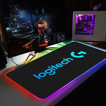 RGB Large mouse pad Mängu Mängija, Pc Arvuti Padmouse LED Backlight Padjad Klaviatuuri Laua Mat Logicool Logo-Mängude Tarvikud