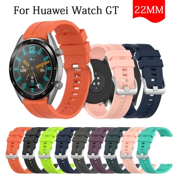 Sport Silikoon 22mm värvikas watchband rihma Huawei vaadata GT 2 46 mm Asendamine käepaela Eest Huawei vaadata GT 42/46 mm rihm