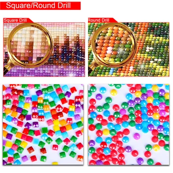 5d Diamond Maali Täis Puurida Square Toidu Diamond Mosaiik Müük Cartoon Pilte Koos Kive Hobi-Ja Käsitöö
