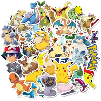 10/50/100tk/Set Koomiks Anime Pokemon Kleebised Kawaii Pikachu Jalgratta Sülearvuti Rula Kitarr Lapsed Veekindel Mänguasjad