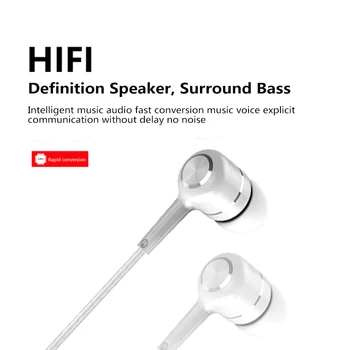 Kõrge Kvaliteediga Juhtmega Kõrvaklapid Metallist HIFI Bass Heli Kõrvaklapid, In-Ear Sport Headset Koos Mic Reguleeritav Helitugevuse Xiaomi IPhone