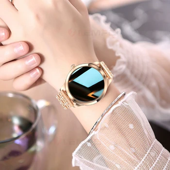 Smart Watch Naiste LW07 Diamond Rihm DIY Vaata Nägu Täis Roostevabast Terasest Smart Watch Naiste IP68 Veekindel Vaata Naisi