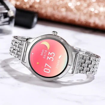 Smart Watch Naiste LW07 Diamond Rihm DIY Vaata Nägu Täis Roostevabast Terasest Smart Watch Naiste IP68 Veekindel Vaata Naisi