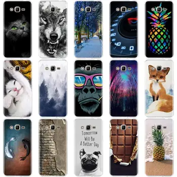 Samsung J1 ja J3 J7 J5 2016 Juhul Silikoon Kate 3D Kotid Cat Capa Samsung Galaxy J1 ja J3 J5 J7 J5 2016 Telefon Juhtudel Kest