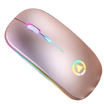 Traadita Bluetooth-RGB Wiederaufladbare Hääletu Arvuti Hiirt Laetav Kaasaskantavad Hiirt ARVUTI Sülearvuti Tarvikud