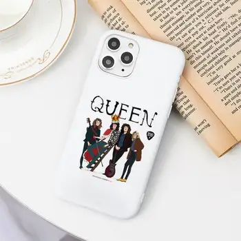 Freddie Mercury (Queen Telefoni Juhul Candy Värv Valge iPhone 11 pro XS MAX 8 7 6 6S Pluss X 5S SE 2020 XR