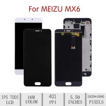 Algne Jaoks Meizu MX6 LCD Puutetundlik Digitizer Assamblee Meizu Mx6 Ekraan Raami Asendamine M685Q M685H M685M M685C