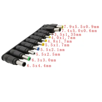 10tk/Set Universaalne DC Toide 5.5 x 2.1 mm Adapter, Laadija Pistik-Pesa Komplekt Sülearvuti Plug Multi Converter