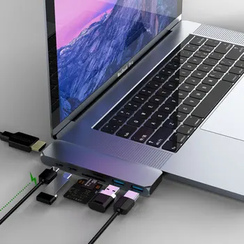 Mosible USB-C-Hub Thunderbolt Dock 3 koos HDMI-ühilduvate Rj45 1000M Adapter SD TF Lugeja PD 3.0 MacBook Pro/Air M1 Tüüp-c