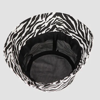 Uus Kopp Müts, Retro Zebra Print Kalamees Müts Naiste Müts Leopard Printida kahepoolne Trükkimine Basseini Müts Mood Päike Müts